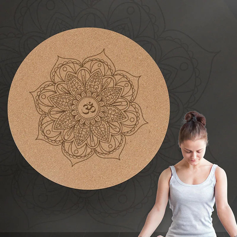 Round Cork Meditation Cushion