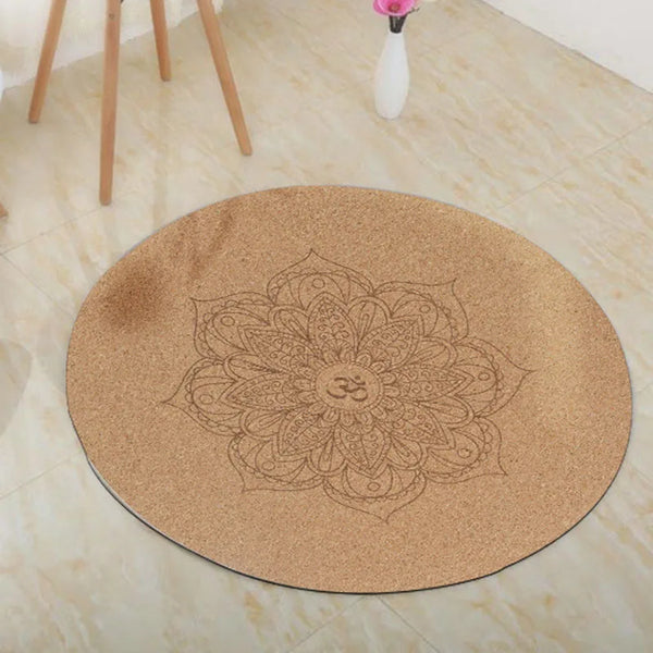 Round Cork Meditation Cushion