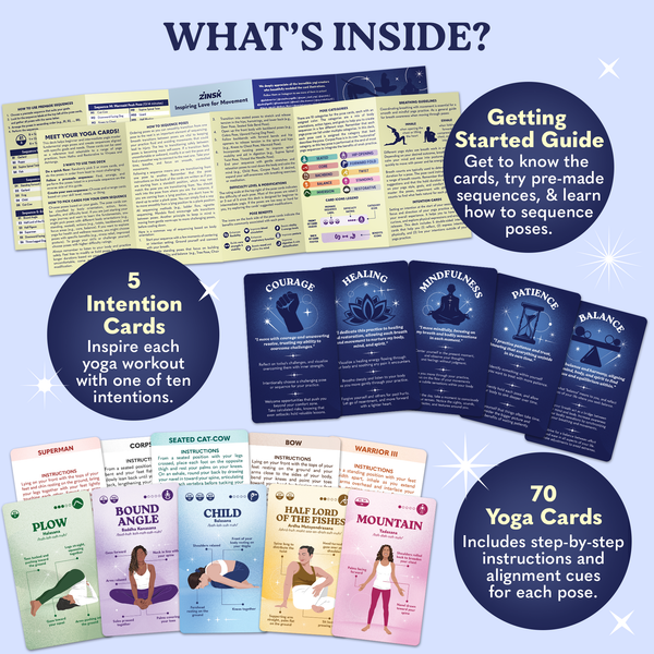 Yoga Cards 70 Cards Including Intention Cards