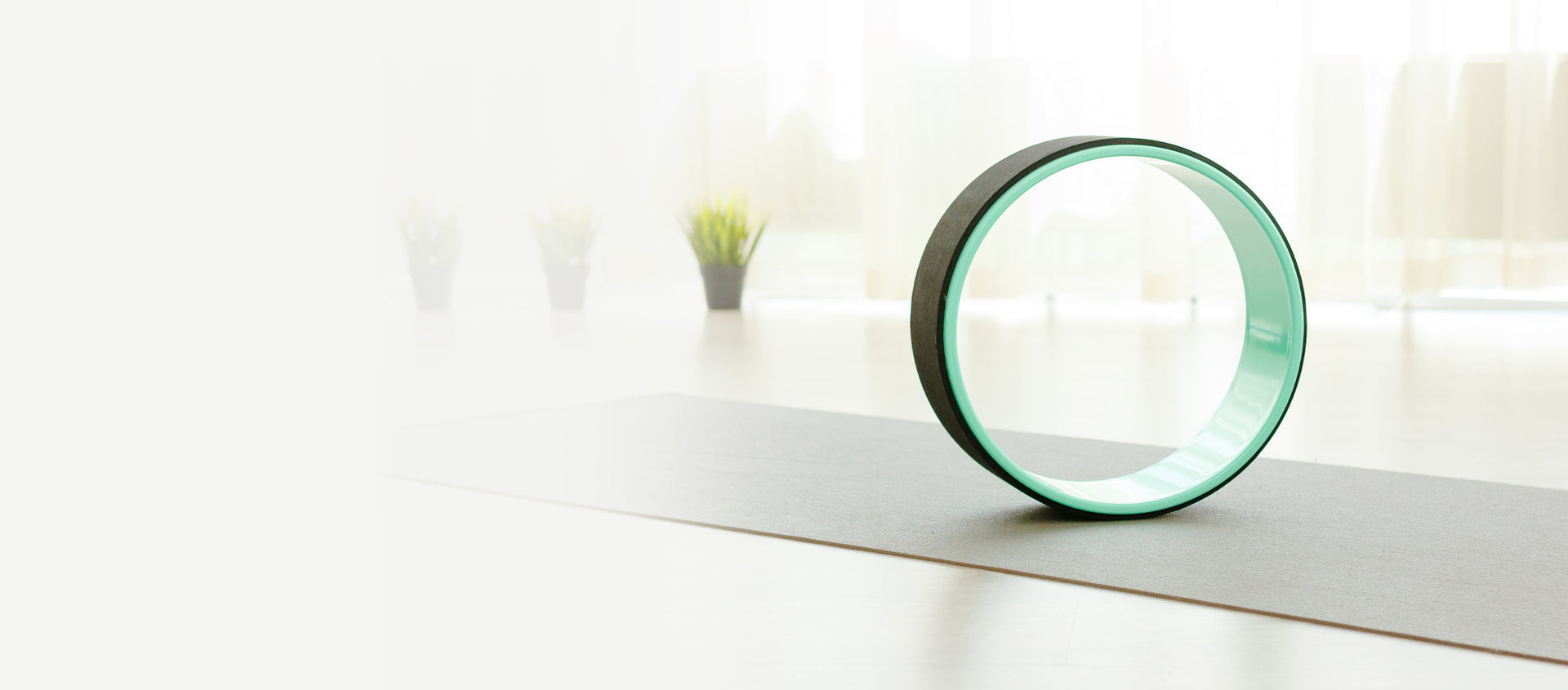  Placed on a yoga mat, the circular shape symbolizes balance and harmony in yoga practice.